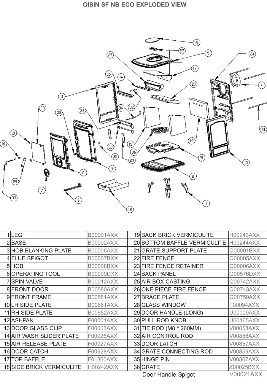 Ashpan Stanley Oisin Stove