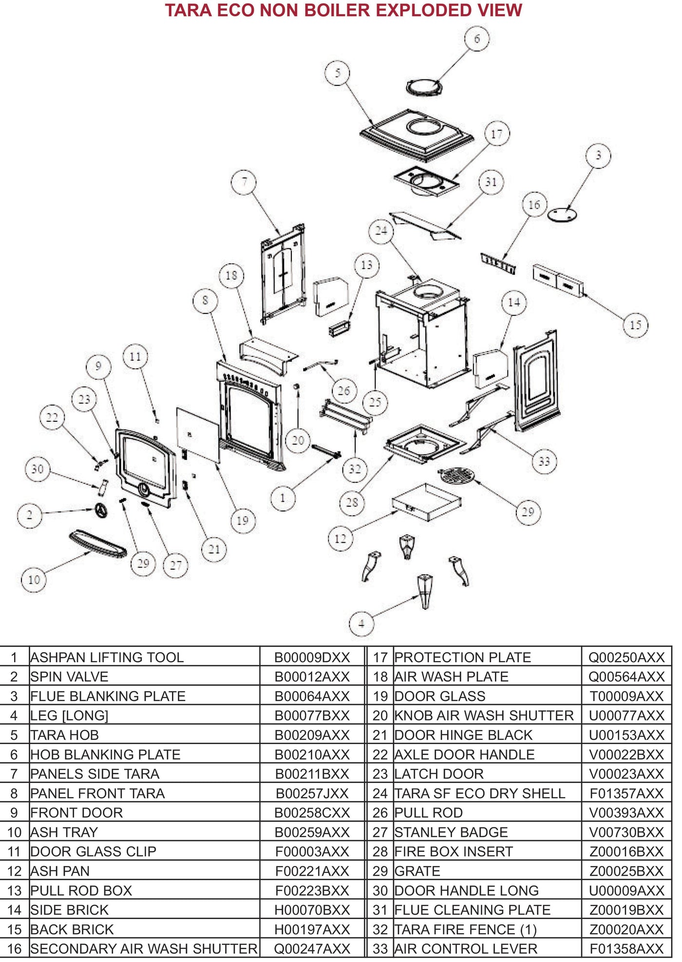 Grate Stanley Tara Stove