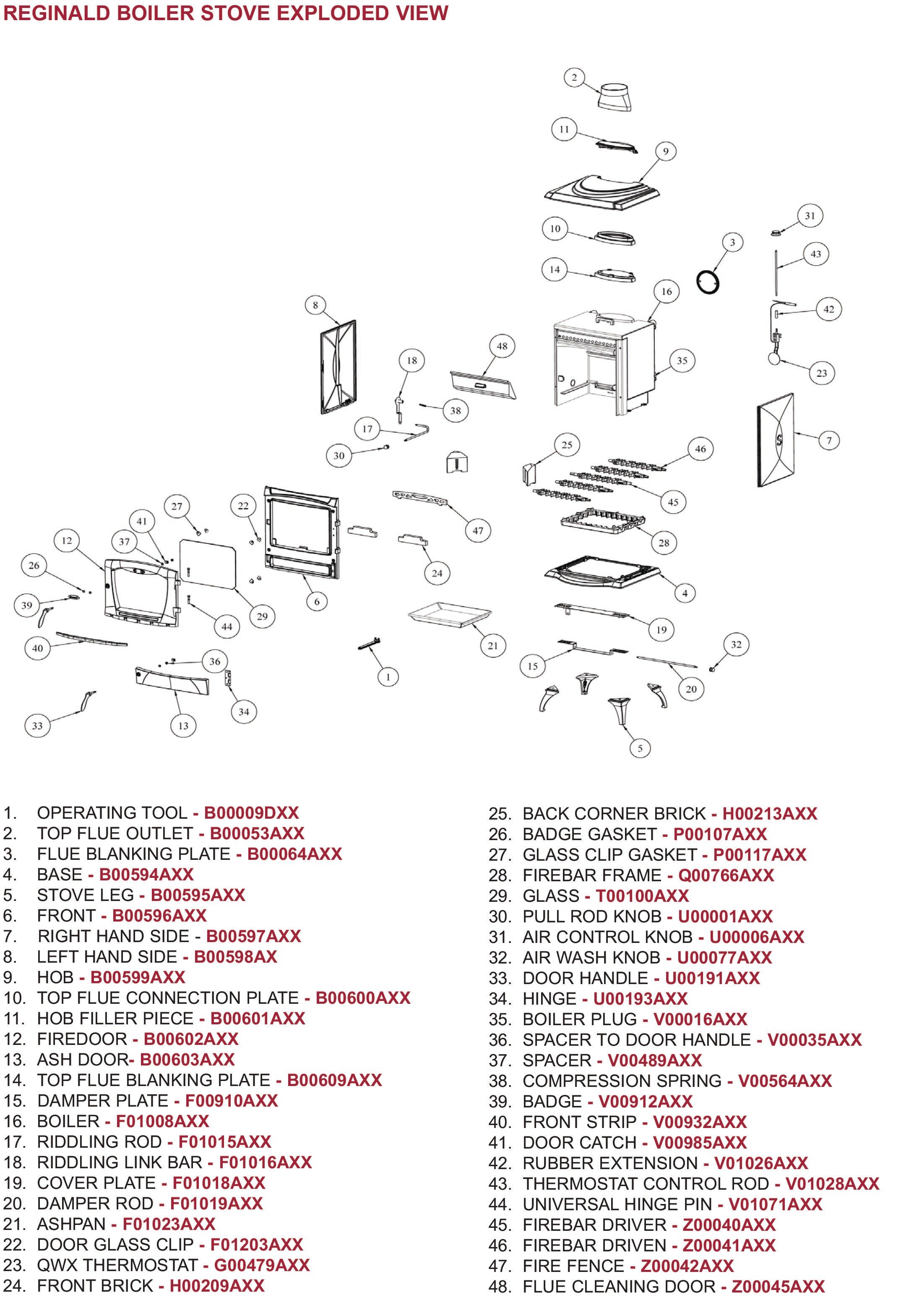 Ashpan Stanley Reginald Boiler Stove